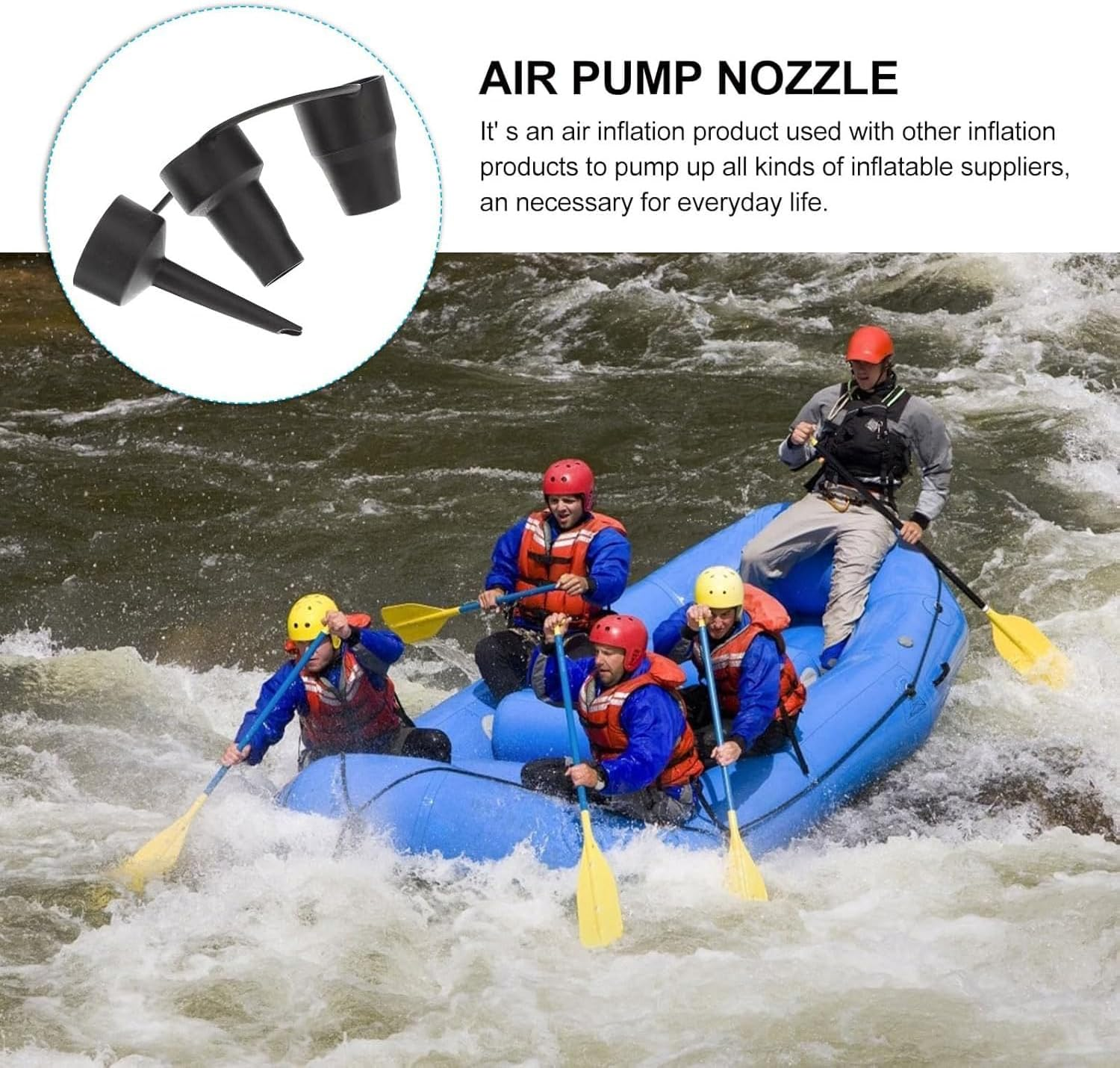 2 Sets Portable Quick Fill Perfect Inflation Nozzles,Electric Air Pump Rozzles,Outdoor Camping Nozzles for Air Mattress Beds,Boats,Inflatable Cushion,Couch,Pool Floats image number 5