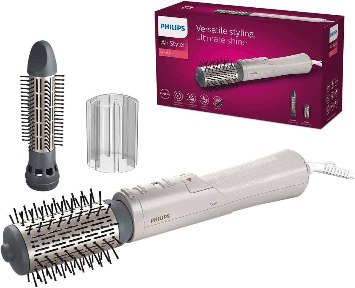 Philips Airstyler Series 7000 - Hair Styler with Rotating Volume Brush Made of Tourmaline Ceramic and 2 Styling Attachments (Model BHA710/00) image number 3