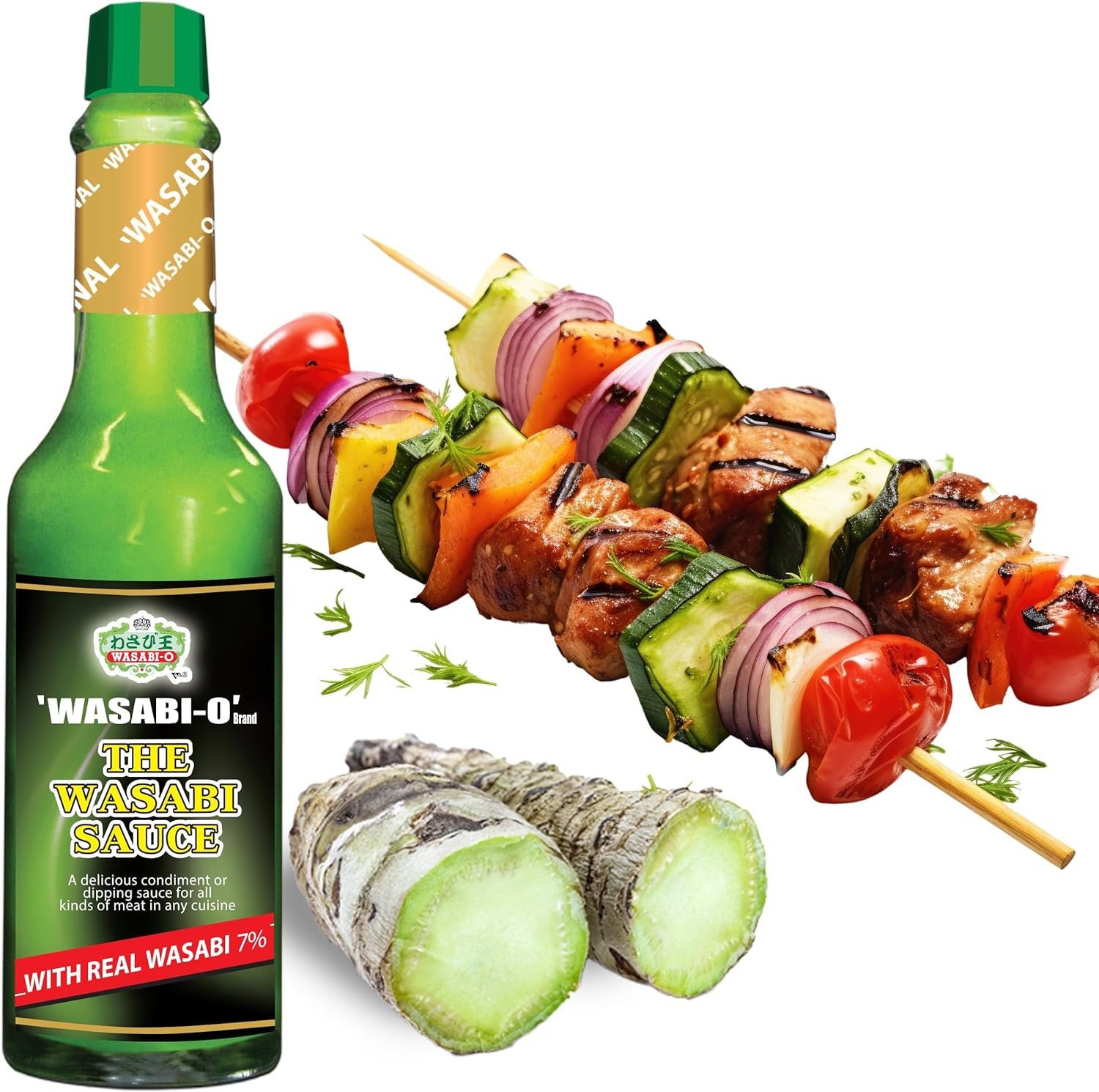 Wasabi-O Wasabi Sauce with Real Wasabi - Wasabi Hot Sauce for Sushi, Roast Beef, Roasted Veggies & More | Vegan, Vegetarian, Gluten-Free, 2.2Oz image number 4