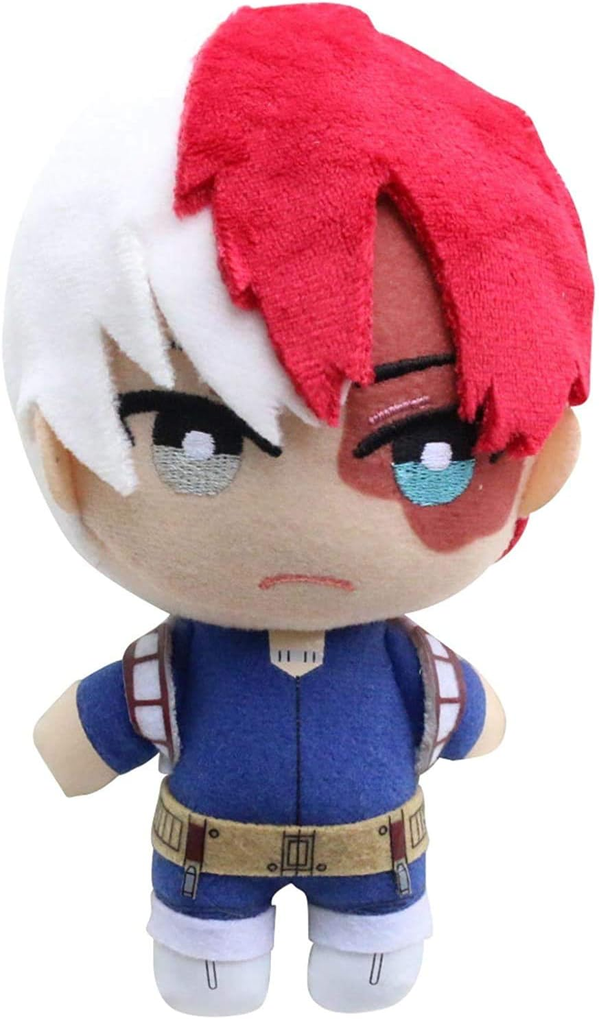 MHA Deku Plushie Todoroki Plushie Bakugou Plushies Plush Toy Stuffed Doll 15Cm (Red, One Size)