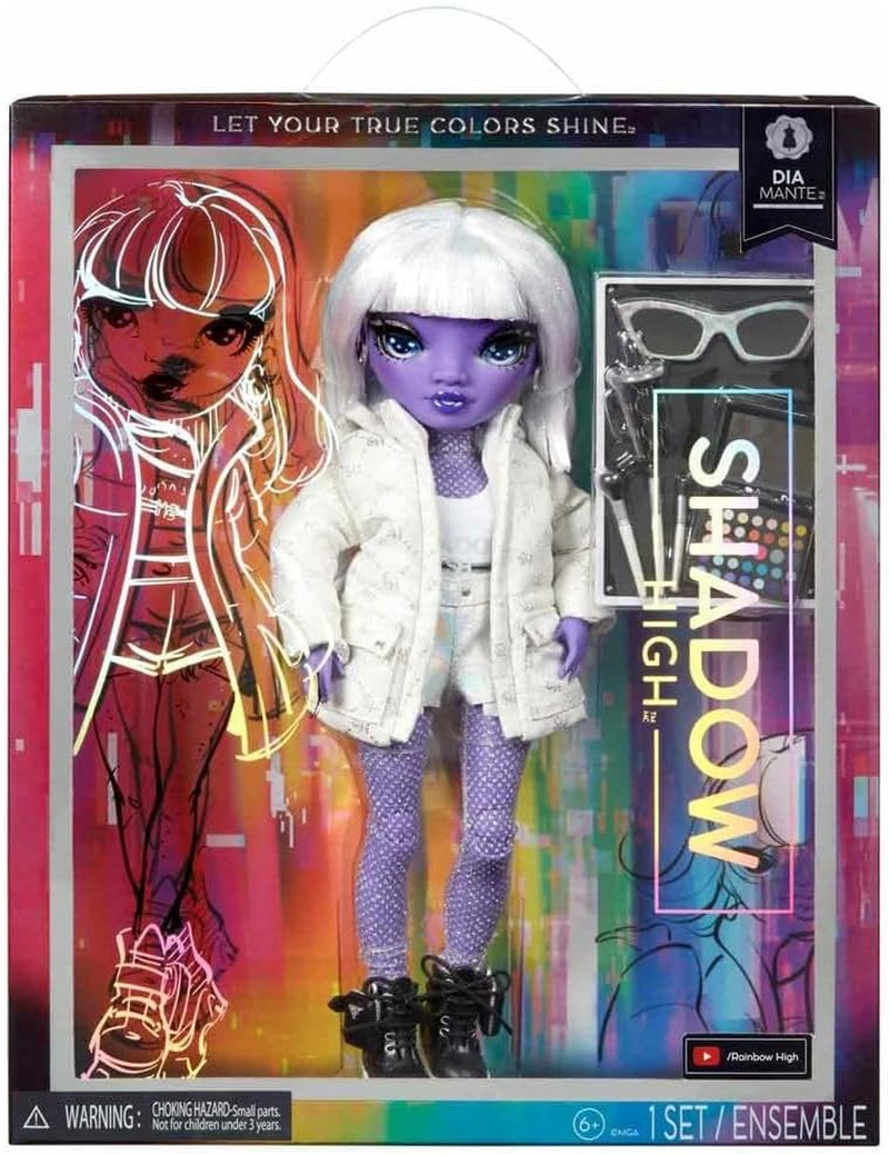 Rainbow High Shadow High - Dia MANTE - Purple Fashion Doll with Fashionable Outfit and 10 plus Colourful Play Accessories - Great for Kids and Collectors from Ages 12 image number 6