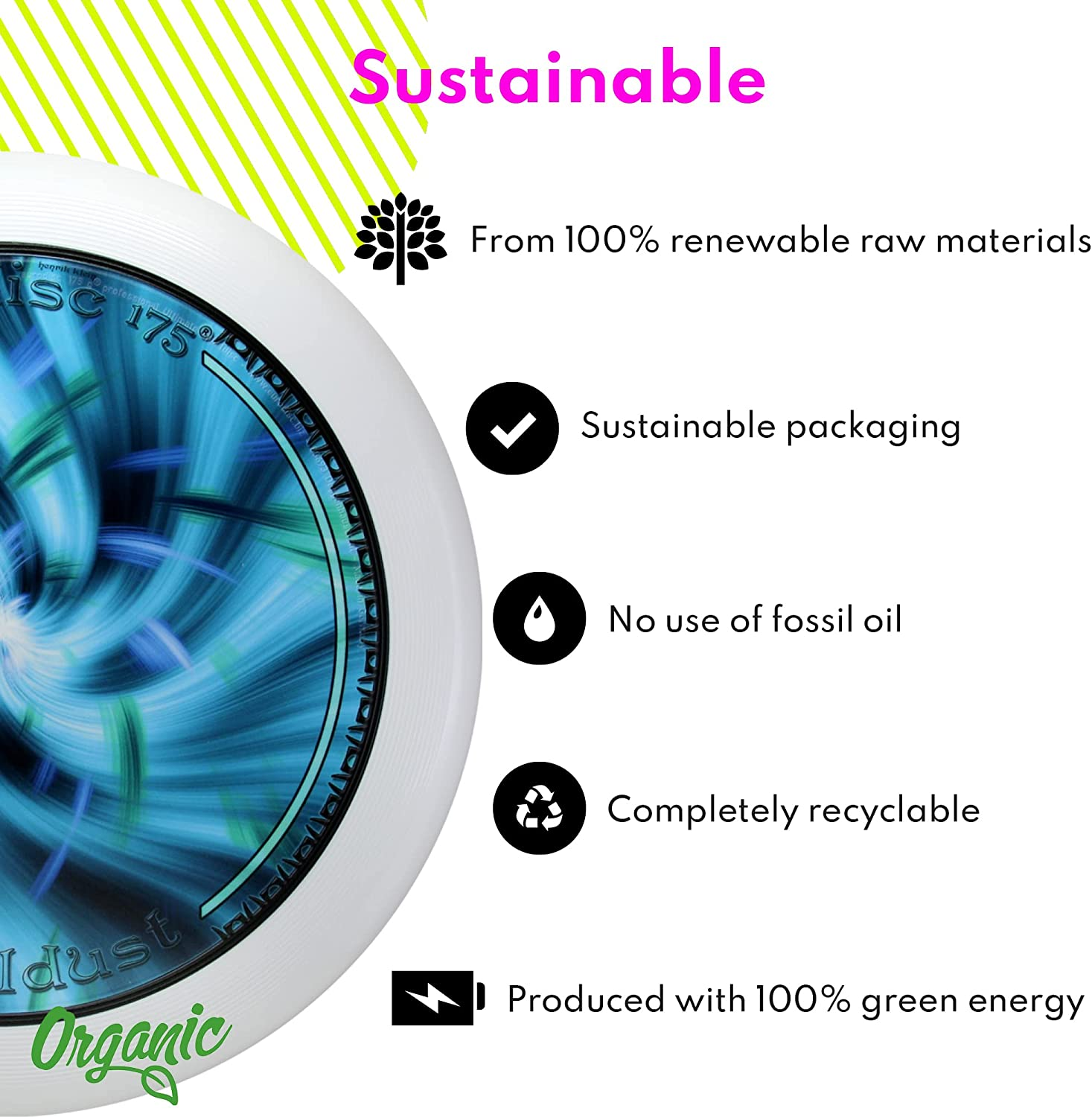 Eurodisc Ultimate Frisbee Competition Disc 175G - Fotoprint ANGELDUST image number 4