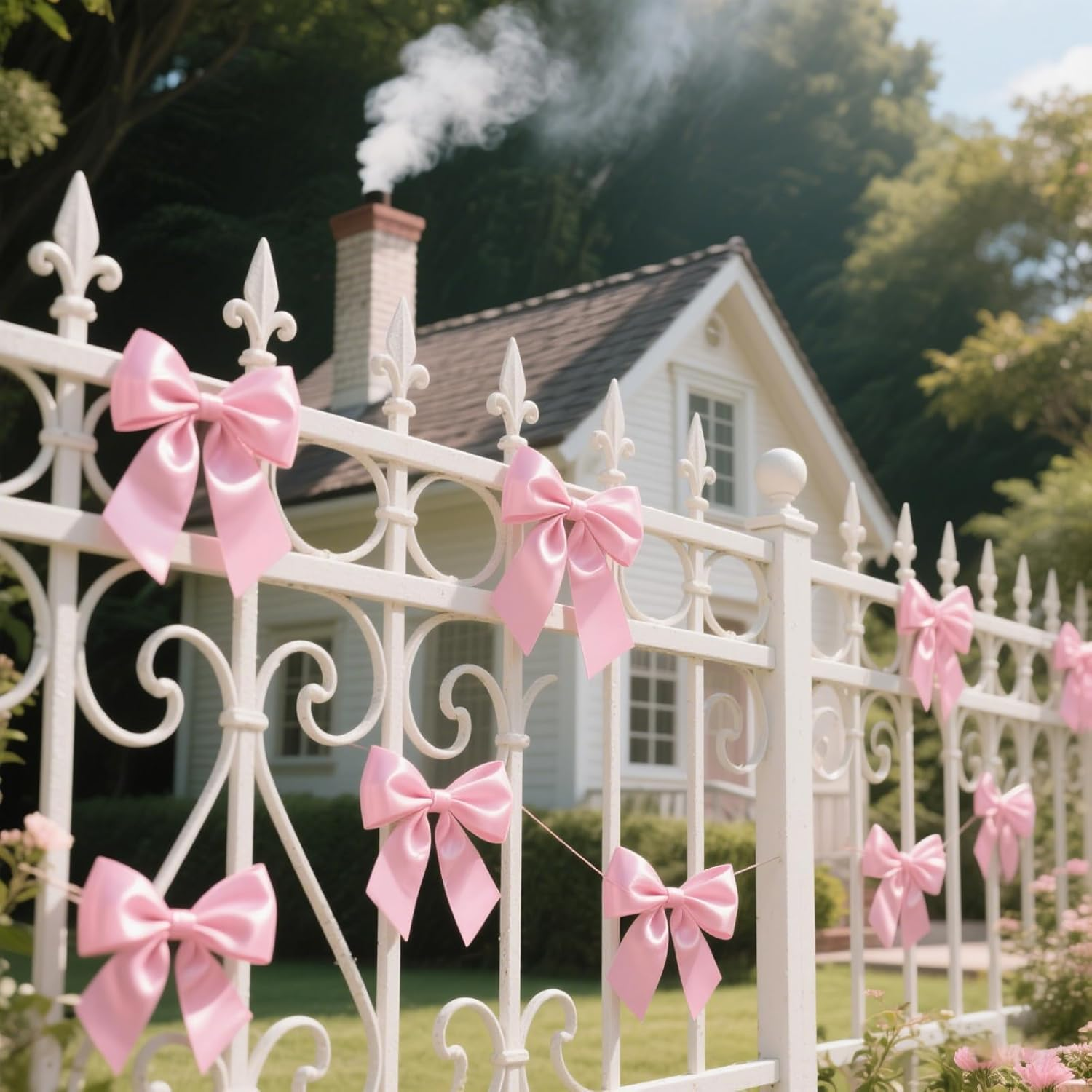 36 Pcs Satin Twist Tie Bows for Treat Bags 4.5 Inch Red Premade Bow for Crafts Large Satin Ribbon Tie Bows for Cake Decorating Gift Wrapping Popcorn Bags Brithday Christmas Party Favors (Pink)