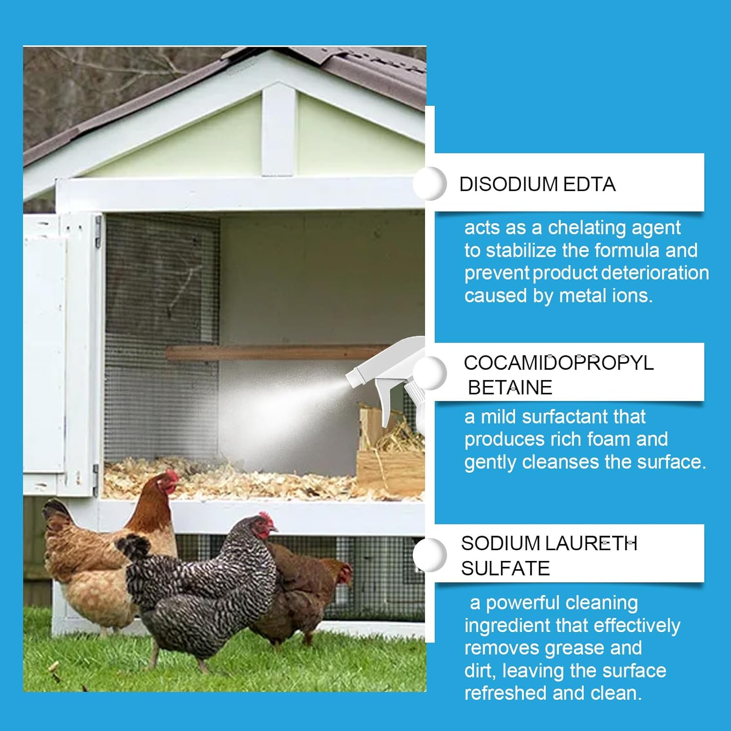 Chicken Coop Cleaner, Multi-Purpose Surface Cleaner, 150Ml, Mild Formula image number 6