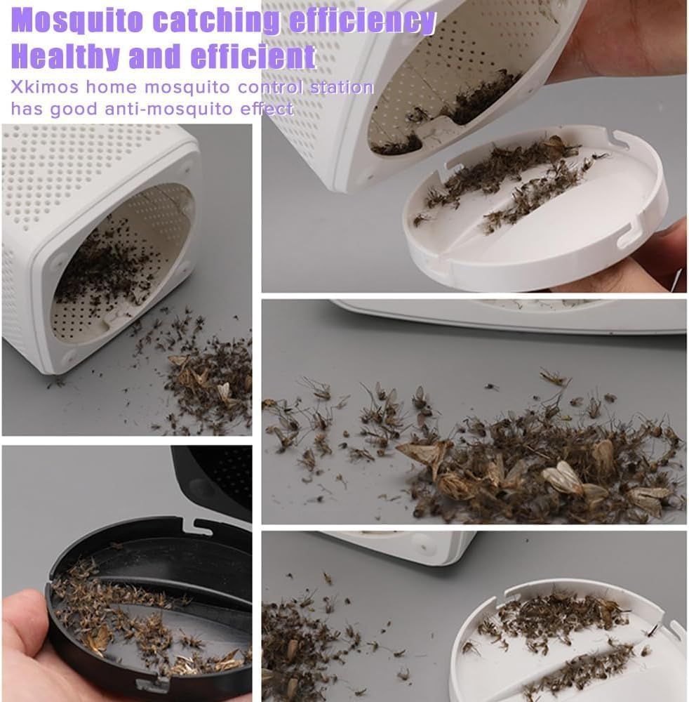 Mosquito Zapper, Necomi Bug Zapper & Fly Killer Bug Zapper, Mosquito Killer, Mosquito/Fly Trap, USB Powered UV LED, Indoor Mosquito Zapper for Bedroom, Living Room, Kitchen, Office（White） image number 5