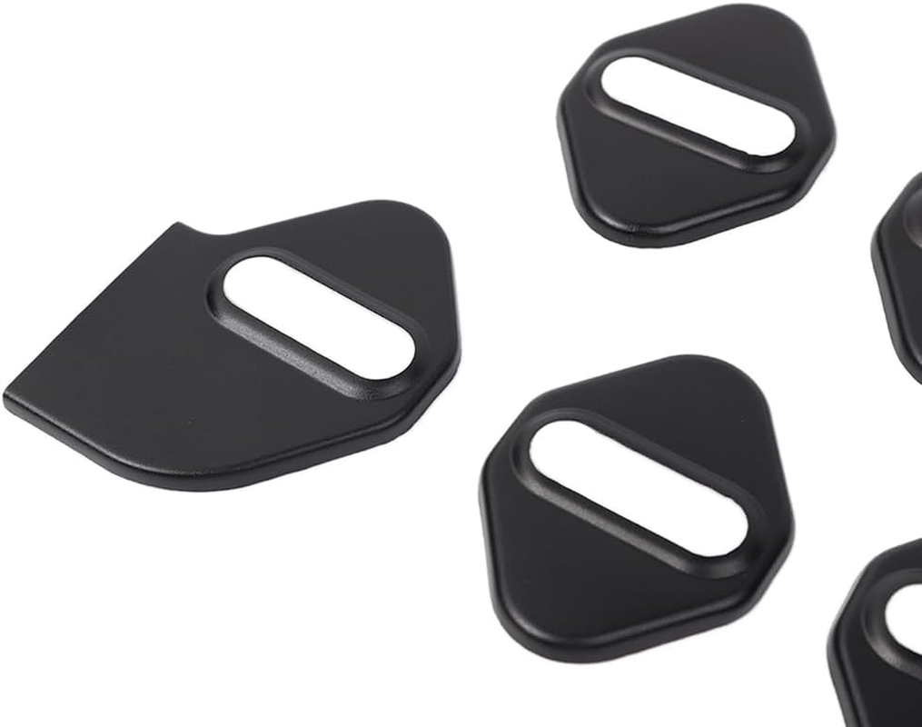 For Jimny Door Lock Cover, Aluminum Alloy Car Door Lock Latches Cover Protector Compatible with Suzuki Jimny 2019 2020 2021 2022 2023 Car Accessories （Black 5Pcs） image number 6