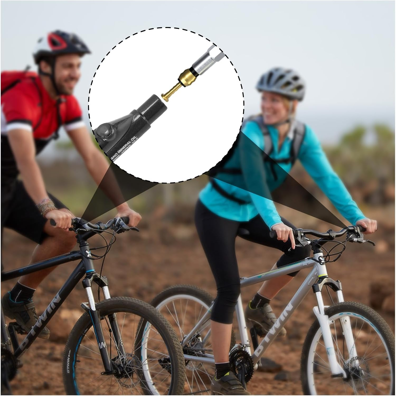 12 Set Bike Brake Hose Olive and Barb Connector Kit for Shimano Hydraulic Disc Brake Olive Insert for Bicycle Replacement Parts (BH59)