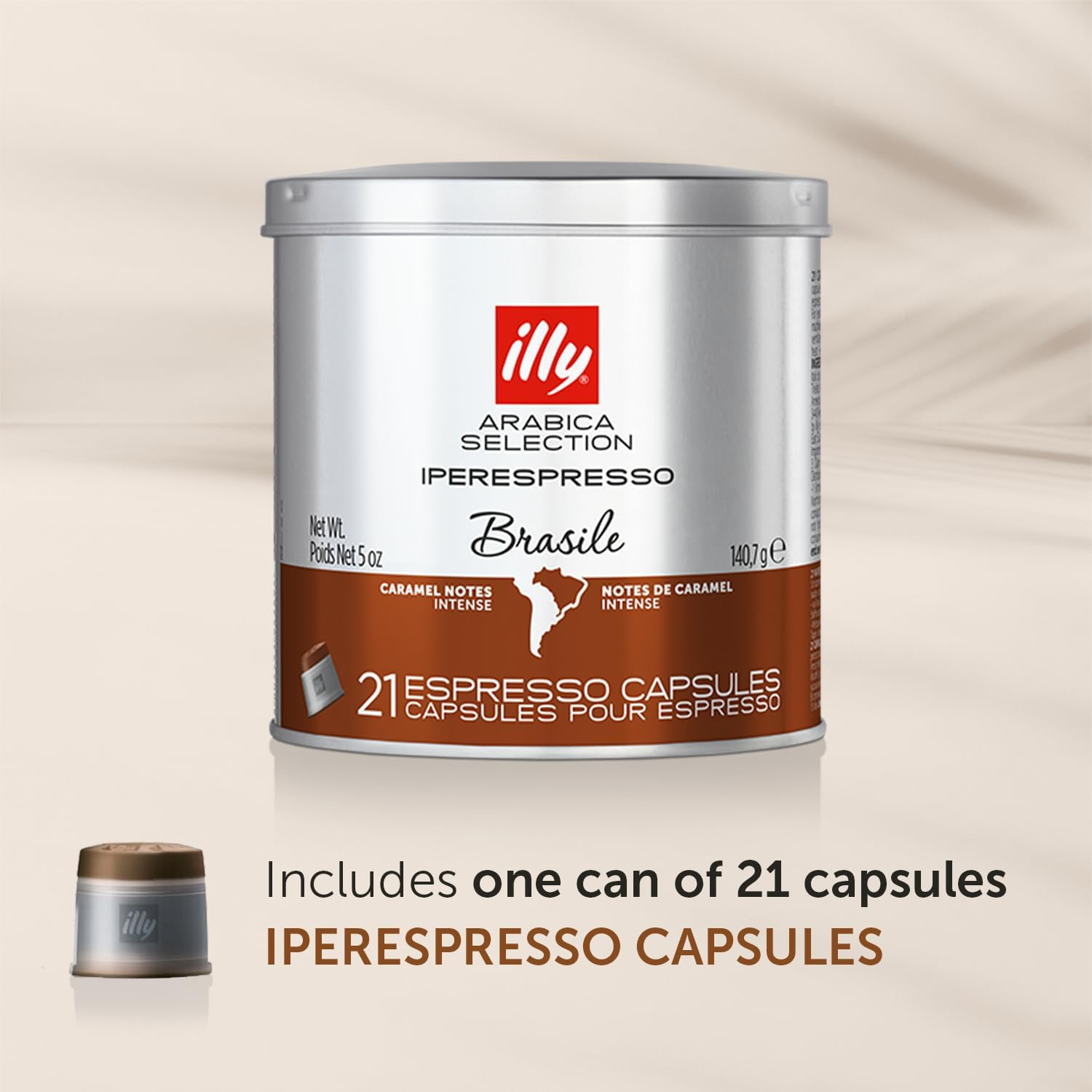 Illy Arabica Selection Brazil Espresso Capsules, 21 Count - Rich Brazilian Coffee Flavor - Compatible with Espresso Machines - Smooth, Balanced, and Velvety - Dark Roast, 100% Arabica Beans image number 6