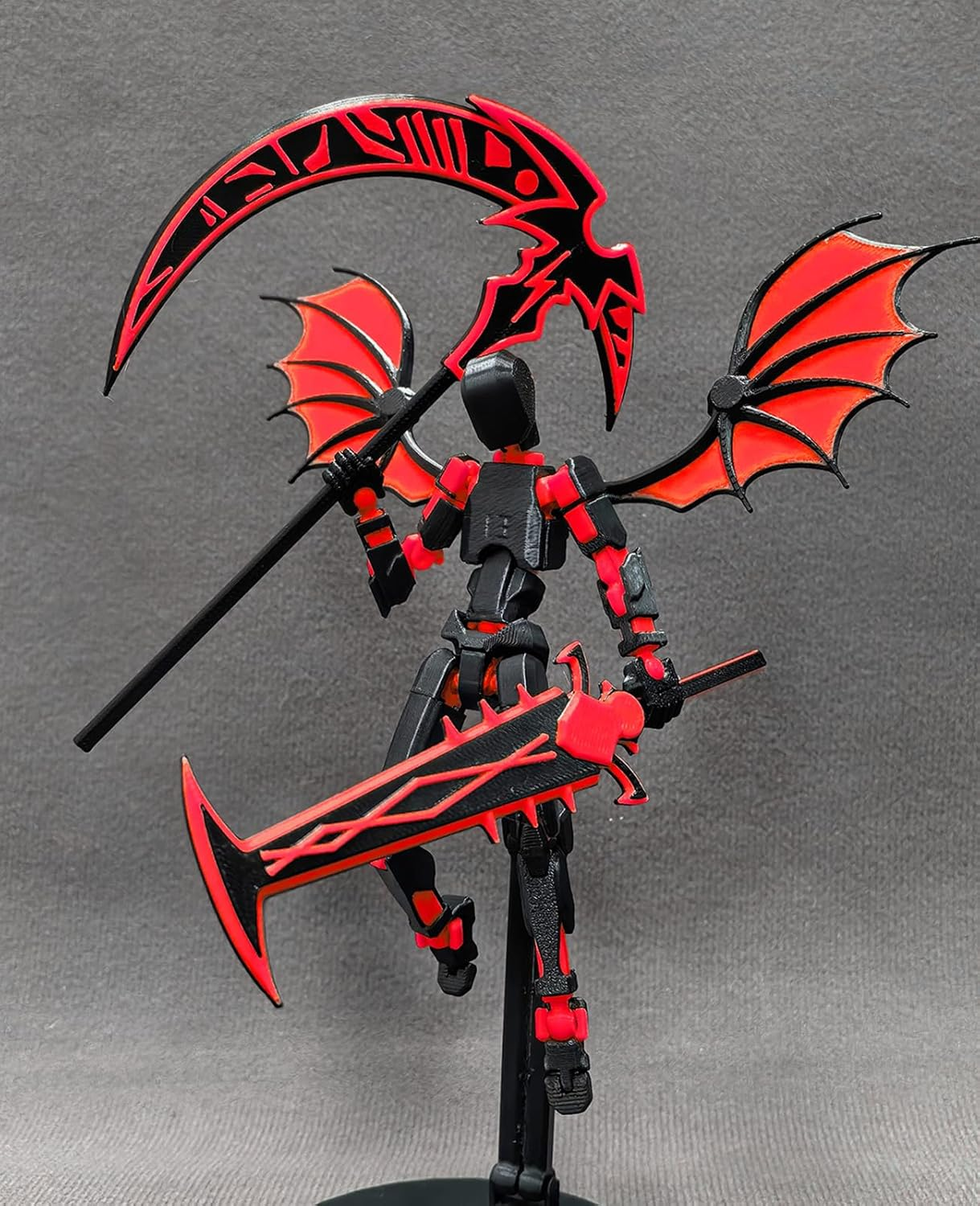 Lucky 13 Action Figures (Assembly Completed) T13 Action Figure Set,3D Printed Robot 13 Action Figure, Dummy 13 Set, for Collectors Desktop Decorations, Red image number 1