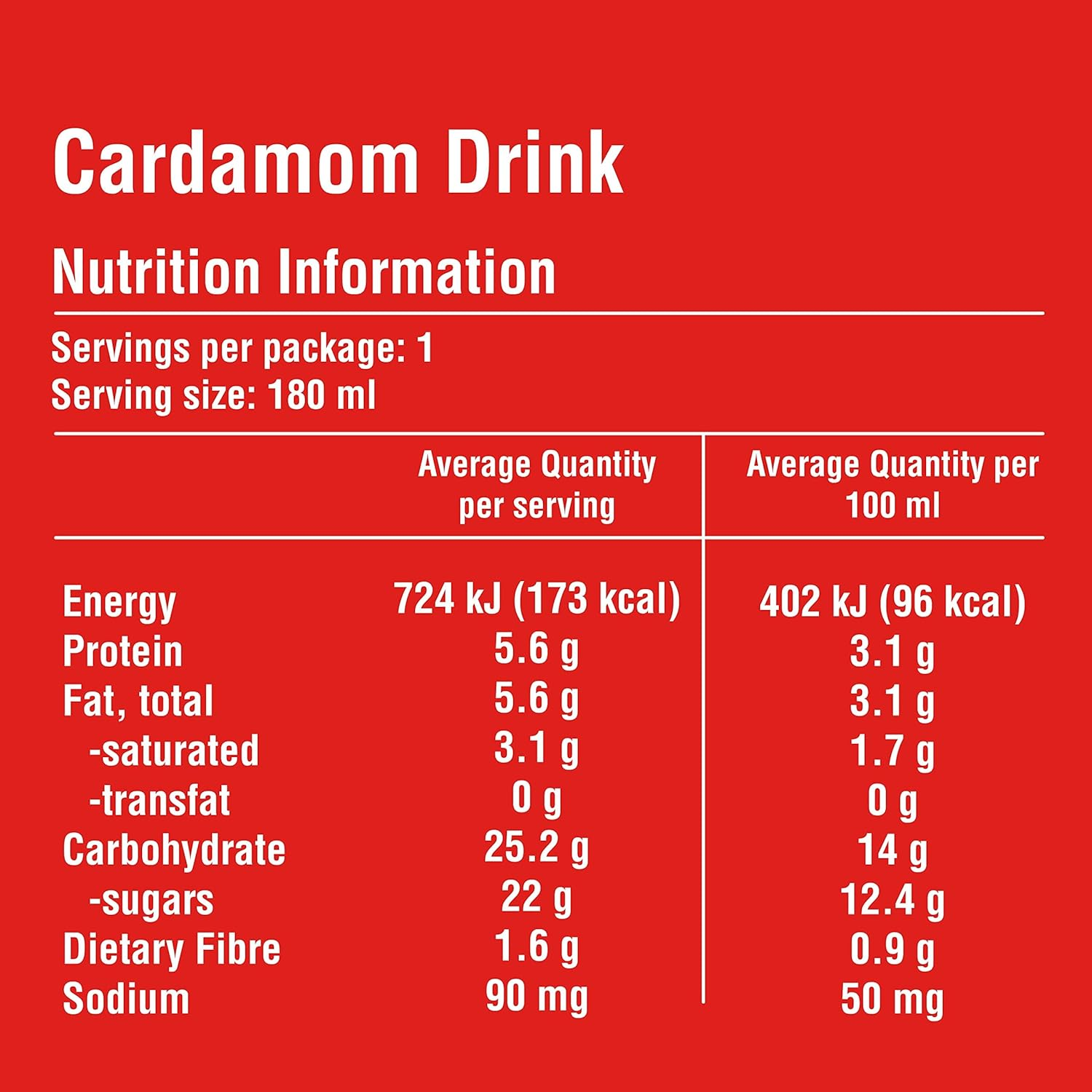 MTR Cardamom Badam Drink Can, 180 Ml