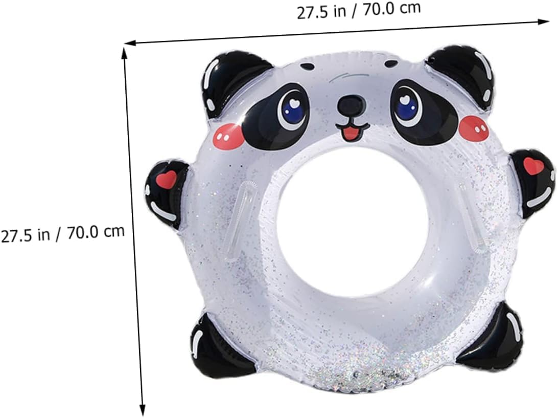 Panda Swimming Ring Water Floaties for Adults Adult Floaties Cartoon Swimming Ring Pool Ring Kids Pool Float Baby Floaties Inflatable Adult Pool PVC Swim Ring Inner Tube Child Cute image number 4