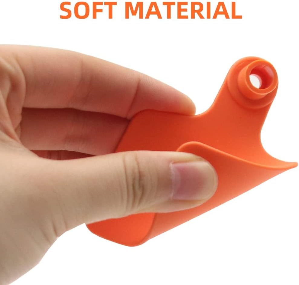 Blank Cattle Ear Tags 100 Pieces TPU Large Livestock Ear Tags Customized Identification Blank Tags for Sheep Cattle Calf Hog (Orange) image number 1