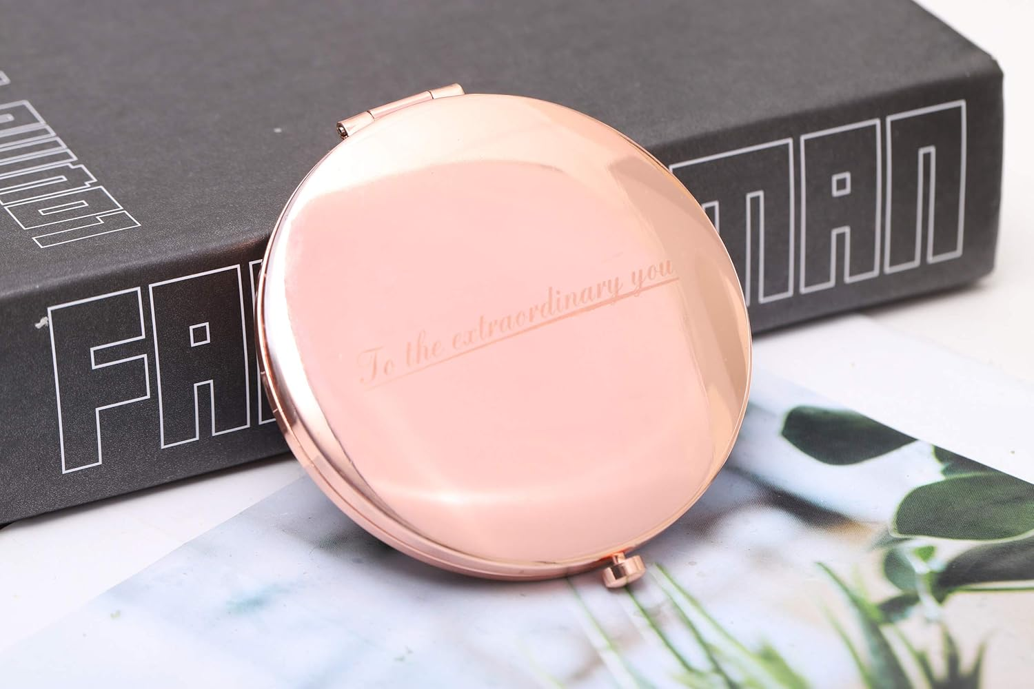 Magnifying Compact Cosmetic Mirror 2.75 Inch round Pocket Makeup Mirror Handheld Travel Compact Mirror for Purse image number 1