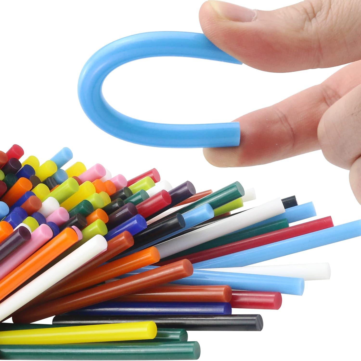 120 Pack Colord Hot Glue Sticks, 3.9'' Melt Adhesive Glue Sticks for Handmade Arts,Crafts,General Repair and Holiday image number 4