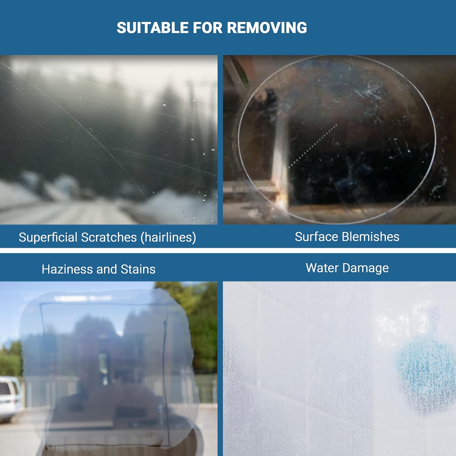 Glass Polish 21002 DIY Glass Polishing Kit for Do It Yourself Use on All Glass Surfaces - &Oslash; 75 Mm with Drill Attachment image number 2