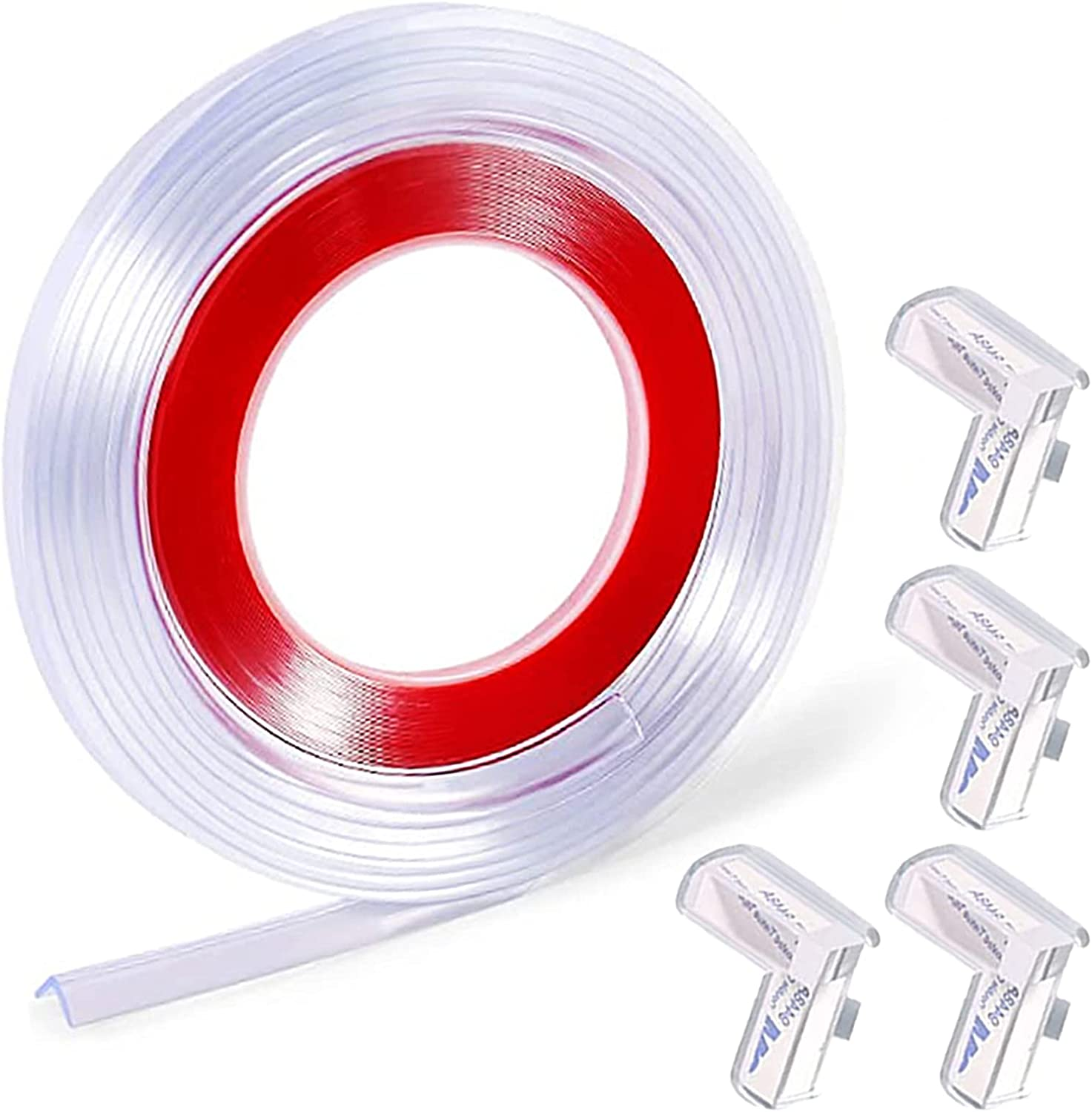 Baby Proofing - Corner Protector for Baby, 9.84Ft 100% Silicone Edge Protector with Double-Sided Tape - Soft Corner Protectors for Furniture against Sharp Corners for Cabinet, Table, Drawer image number 3