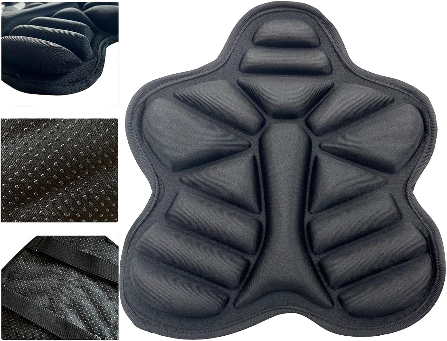 Motorcycle Seat Cushion - Breathable Motorcycle Air Cushion Seat Pad - anti Slip for Long Rides image number 3