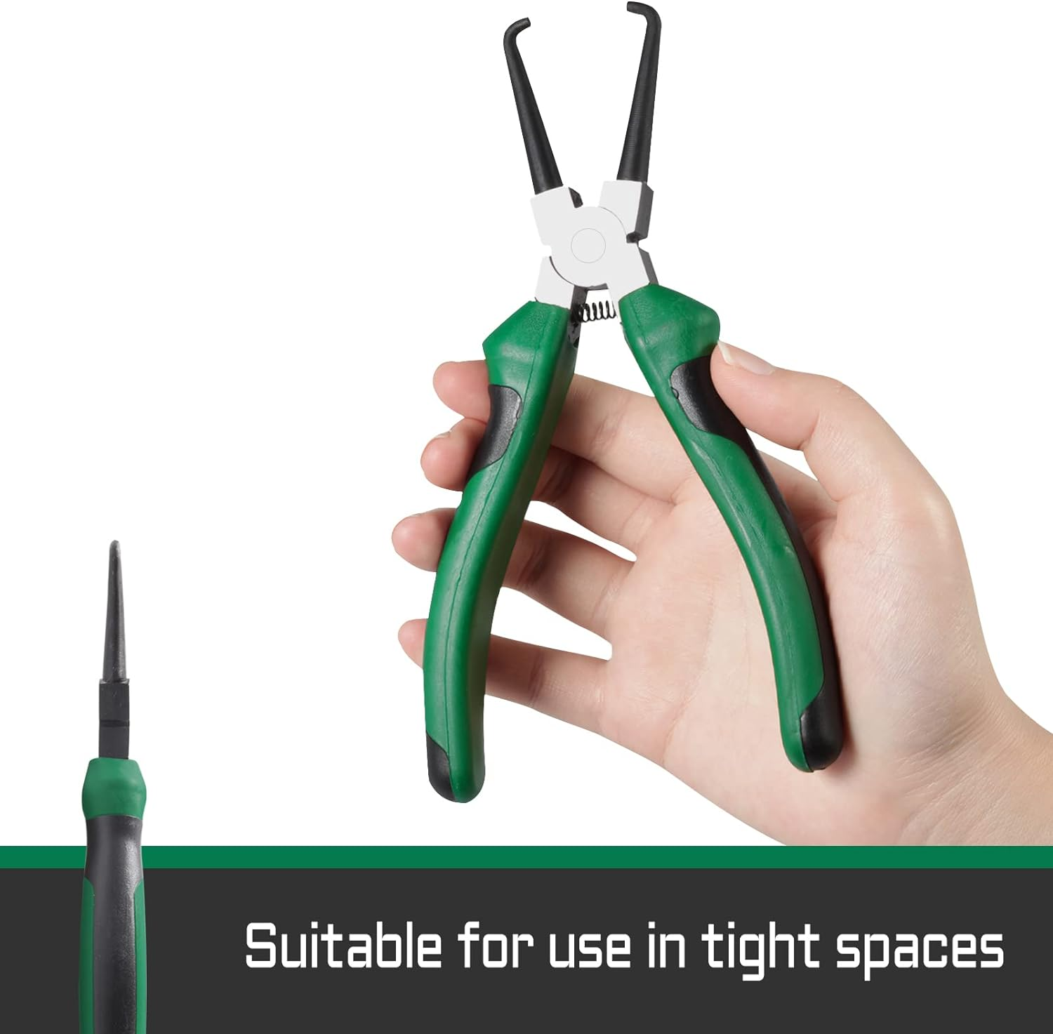 7 Inch Fuel Line Pliers - Filter Removal Tool with TPR Handles, In-Line Hose Pipe Clip Disconnect Pliers for Auto Maintenance image number 3