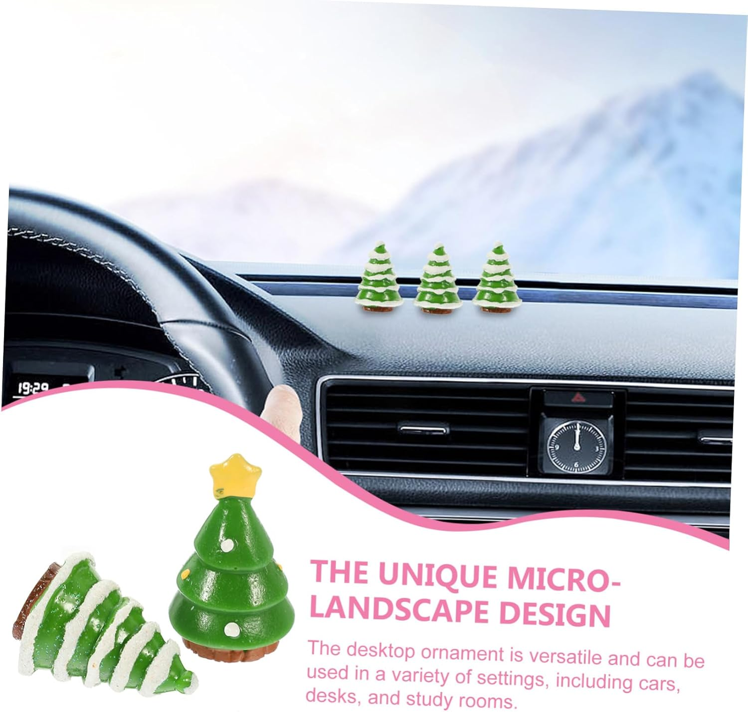 12Pcs Mini Christmas Tree Decor Artificial Xmas Tree Holiday Decoration for Cozy Home Family Gatherings and Festive Cheer image number 2