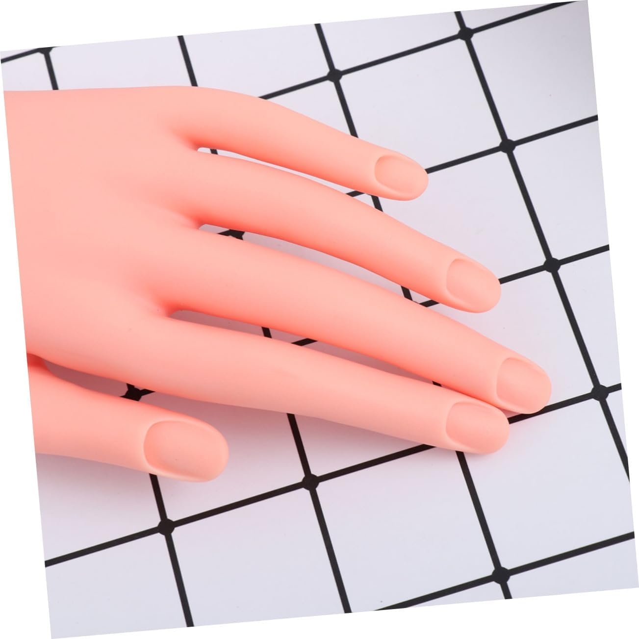 Ipetboom Nail Art Practice Hands Pvc Fake Hand Model Finger Movable Bendable Nail Tips Insertable Model Manicure Tools image number 2