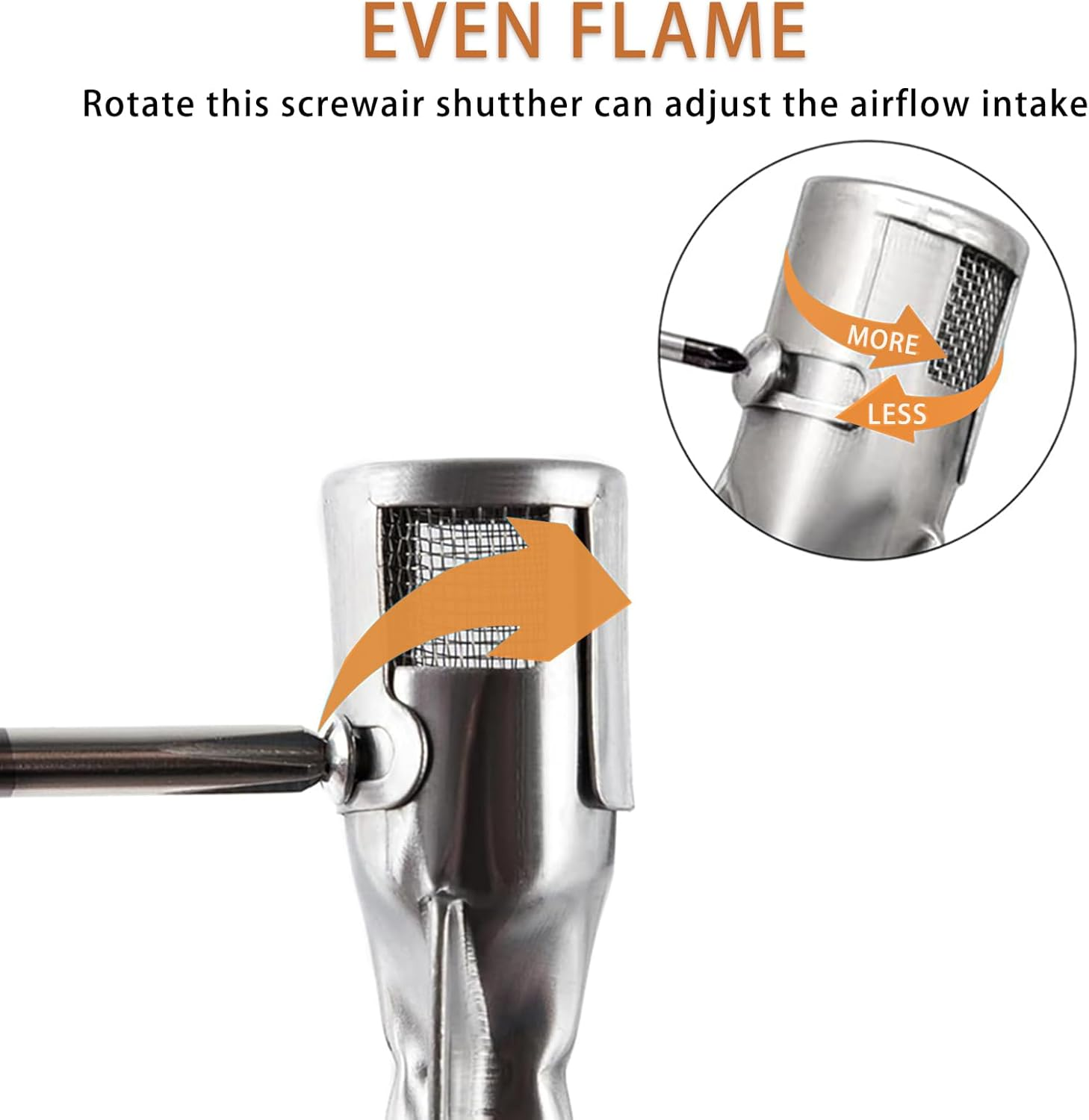 62752 19.5" Grill Burner for Weber Genesis 300 Series, Genesis E310 E320 E330 S310 S320 S330 EP310 EP320 EP330 Gas Grill with Front Control Knob, Stainless Steel Burner Tube, 4 Pack image number 4