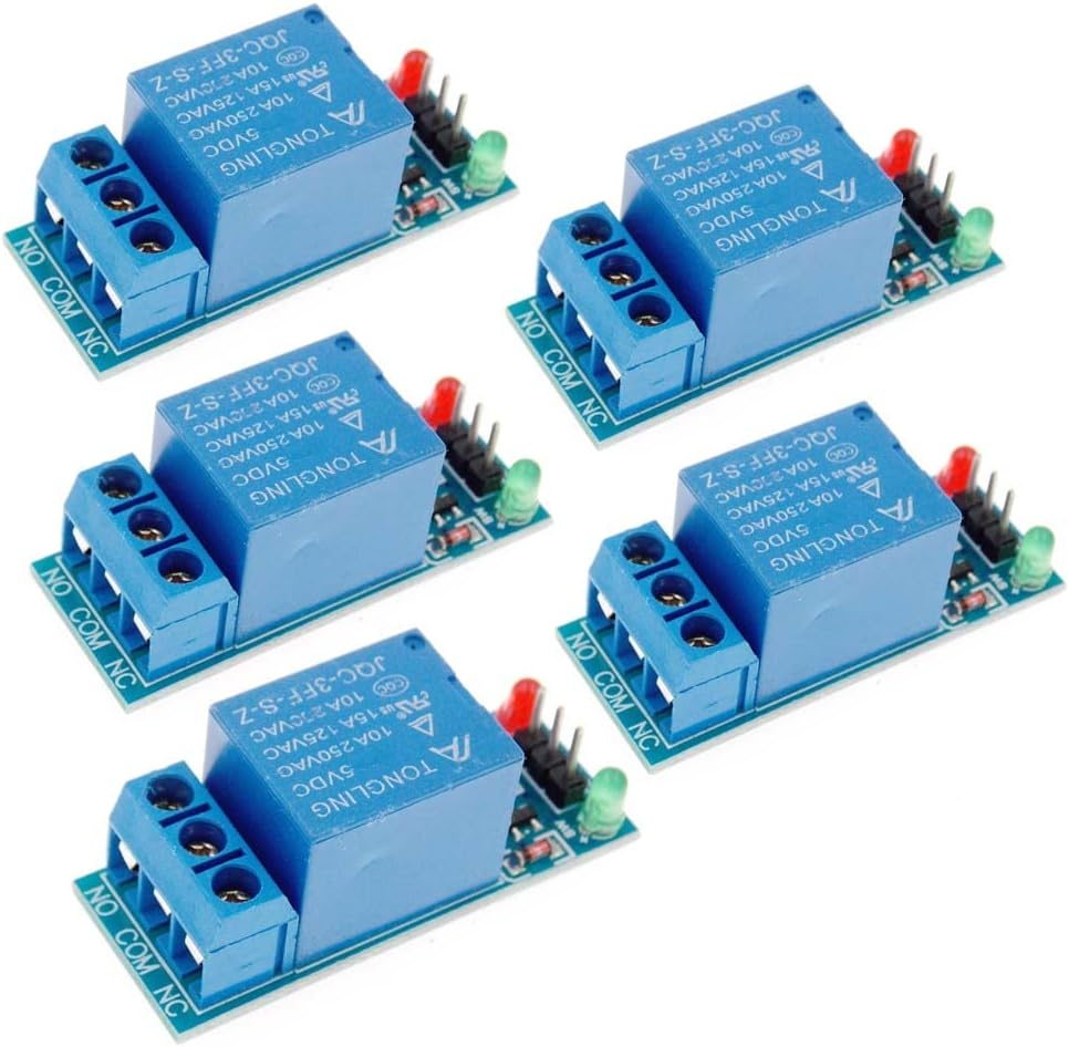 5Pcs 1 Channel CH1 5V 12V 24V Relay Module Shield for ARM PIC (5V)