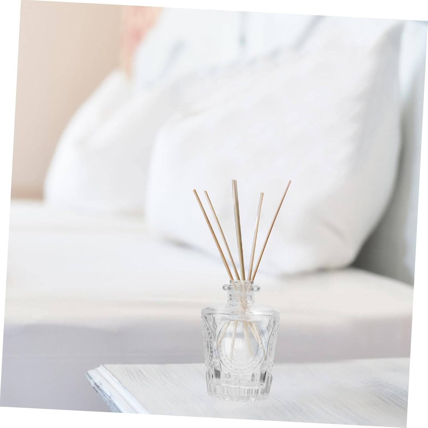 Set of 2 Empty Bottles 50Ml Car Aromatherapy Essential Oil Refillable Glass Diffuser Jars - Purple image number 2