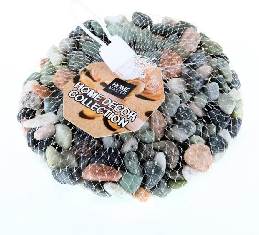 Decorative Pebbles Stones Garden Walkway Aquarium Fish Tank Mixed Colour 500G image number 2