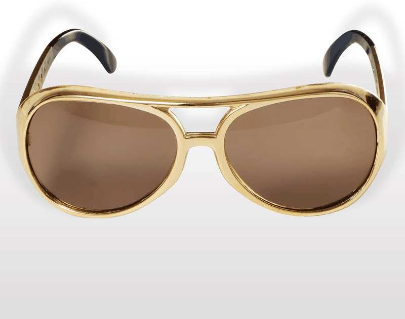 Spooktacular Creations Gold Sunglasses Disco Glasses, 50&rsquo;S 60&rsquo;S 70'S Glasses for Halloween Party Costume Rockstar Accessories, Gold Celebrity Sunglasses for Women and Men image number 5