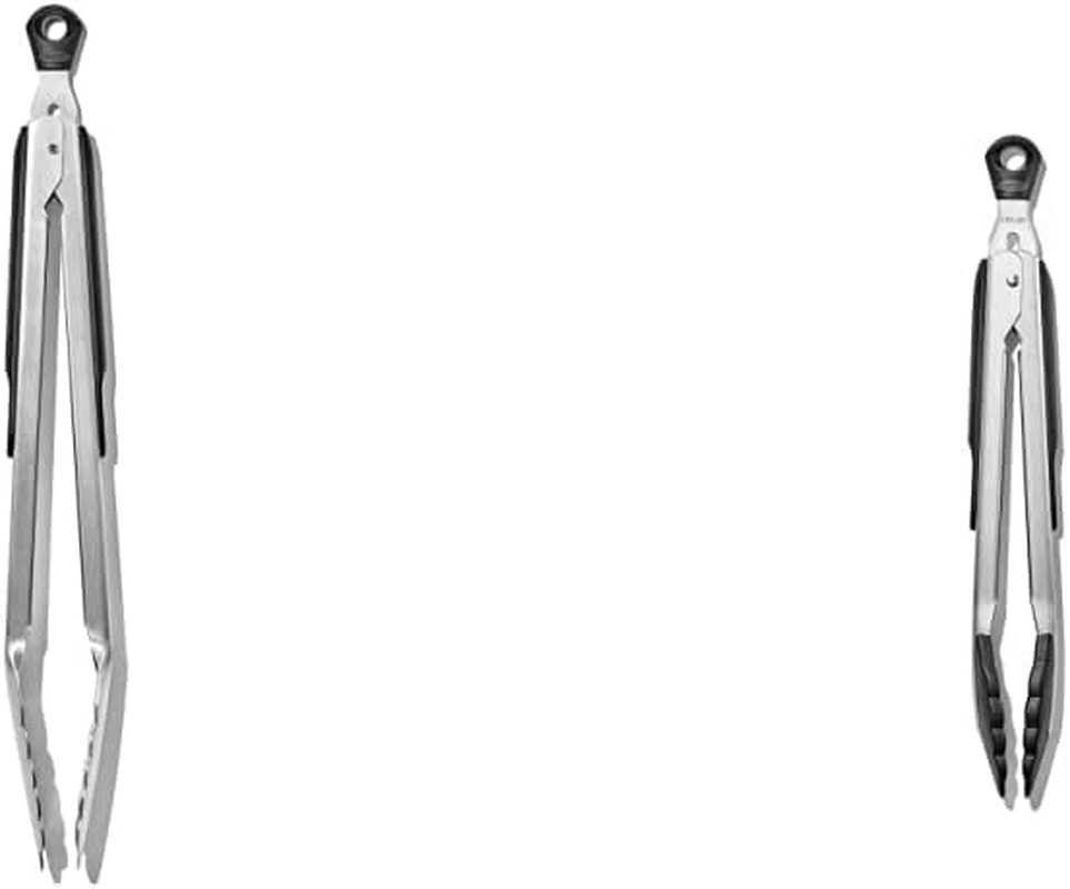OXO 1054627 Good Grips Tongs with Nylon Head, 9-Inch/ 23 Cm, Stainless Steel and OXO 28581 Good Grips Tongs, 12-Inch Length image number 6