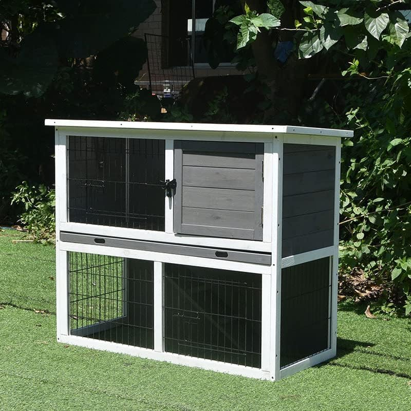 Pawhub Small Wooden Chicken Hen Coop Rabbit Hutch Guinea Pig Cage image number 5