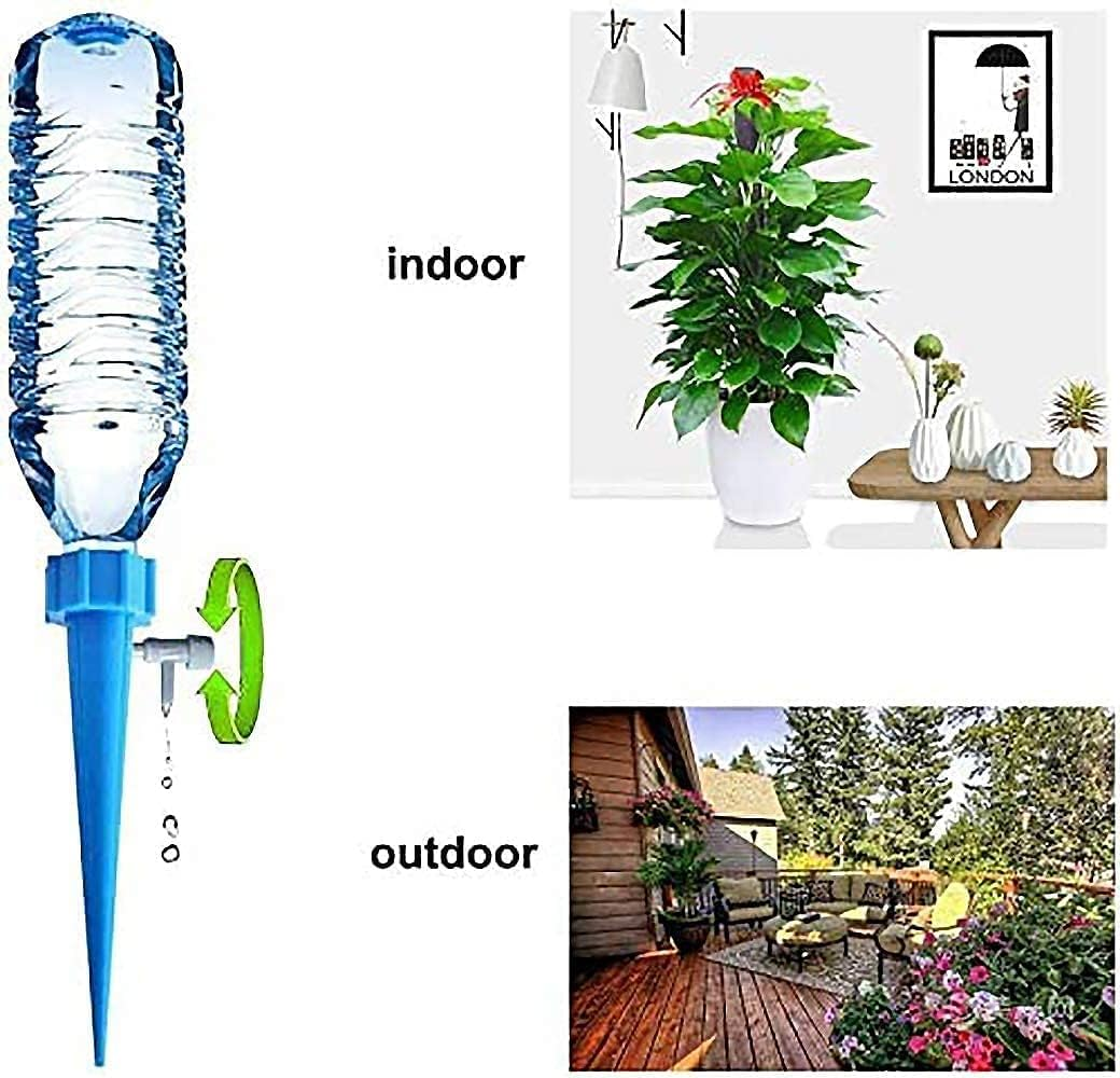 Plant Waterer,12Pcs Adjustable Self Watering Spikes, Plant Watering Devices with Slow Release Control Valve Switch, Automatic Vacation Drip Irrigation Spike System for Indoor & Outdoor Plants and Flowers image number 2