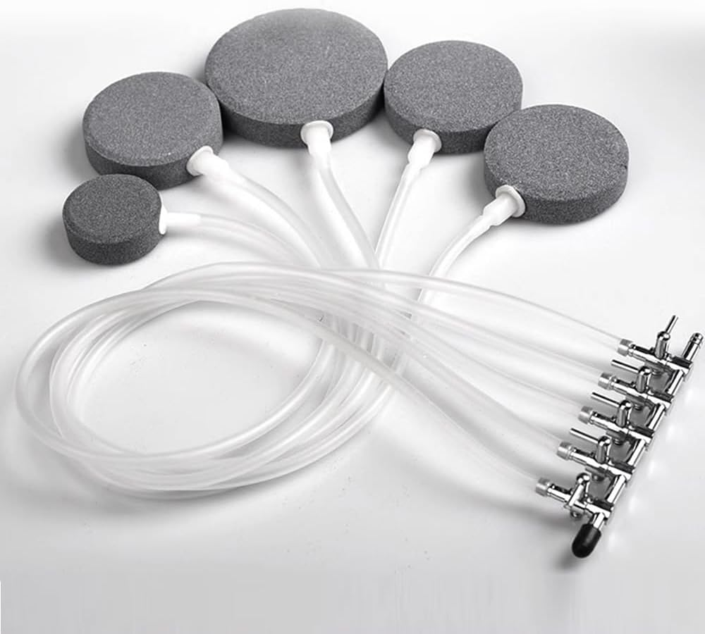 Stainless Steel Air Flow Splitter Pump Lever Valve,2Pcs 4 Way Aquarium Air Distribution Tubes Stainless Steel Aquarium Air Splitter Tube Air Flow Control Valve,4 Way Air Flow Splitter Pump Lever Valve image number 2