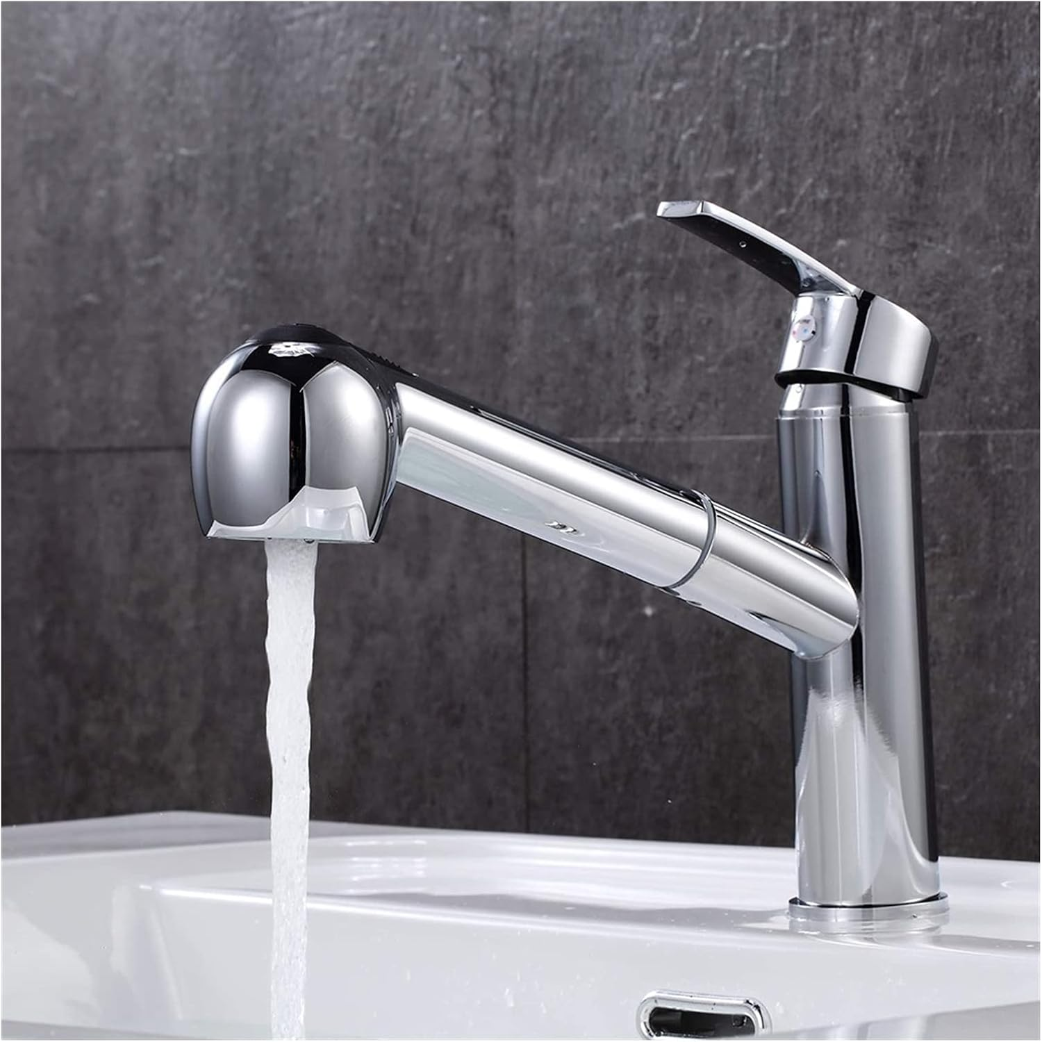 LESANGBAIHUODIAN Kitchen Sink Pull down Faucet Head Replacement 2-Functions Pull Out Sprayer Head Chrome Polished (Color : Picture) image number 3