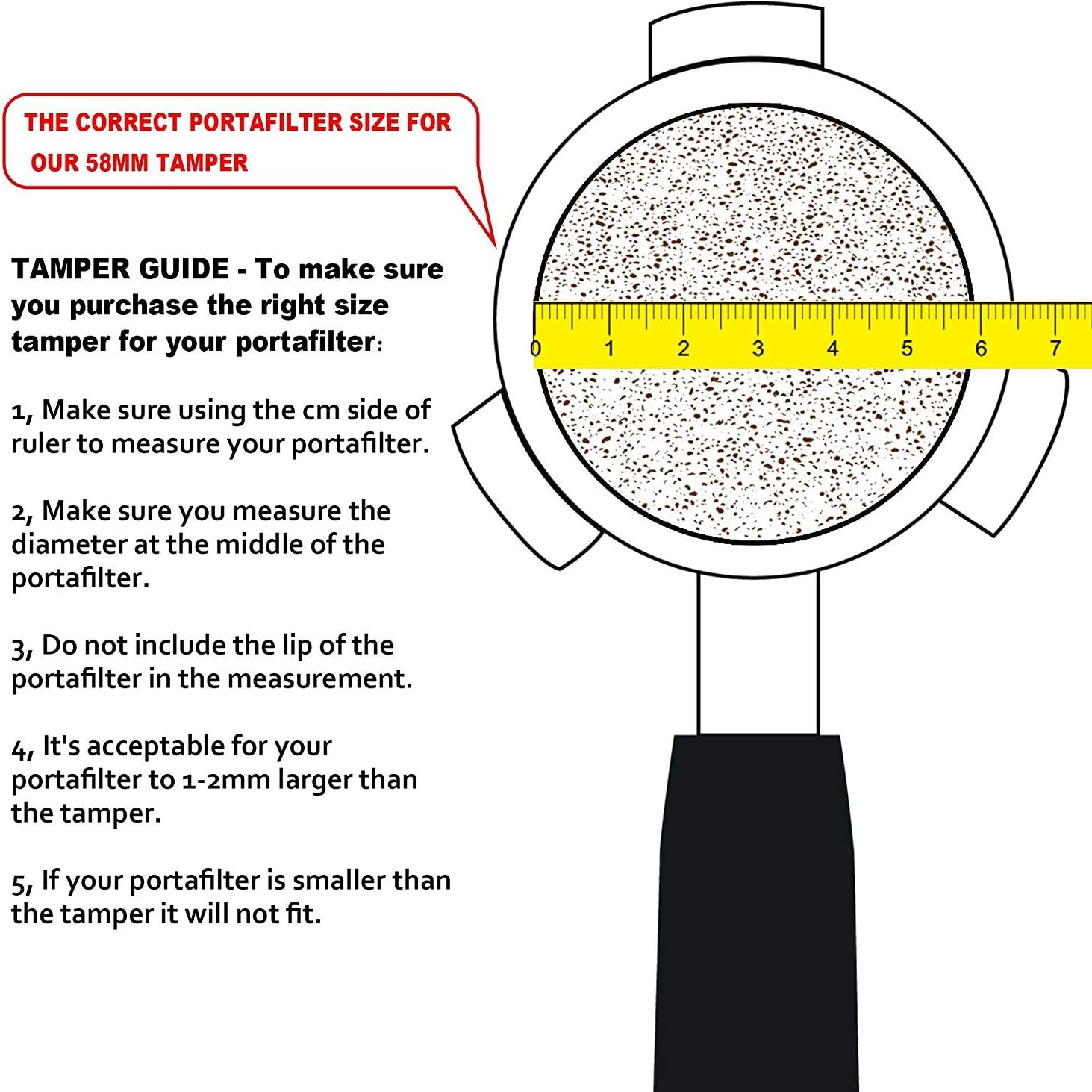 Diguo Elegance Wooden Coffee Tamper. Flat Espresso Tamper for 58Mm Portafilter. Stainless Steel Flat with Height Adjustable Wooden Handle. Barista Espresso Tamper