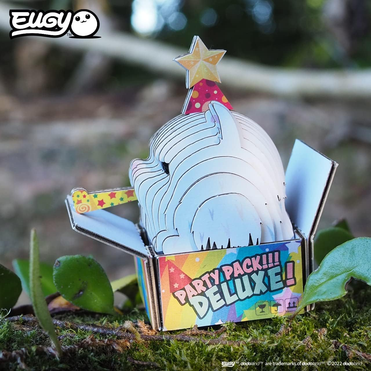 EUGY 090 CAT Cottonball 3D Puzzle - 28 Piece Eco-Friendly Educational Toy Puzzle for Boys, Girls & Kids Ages 6+