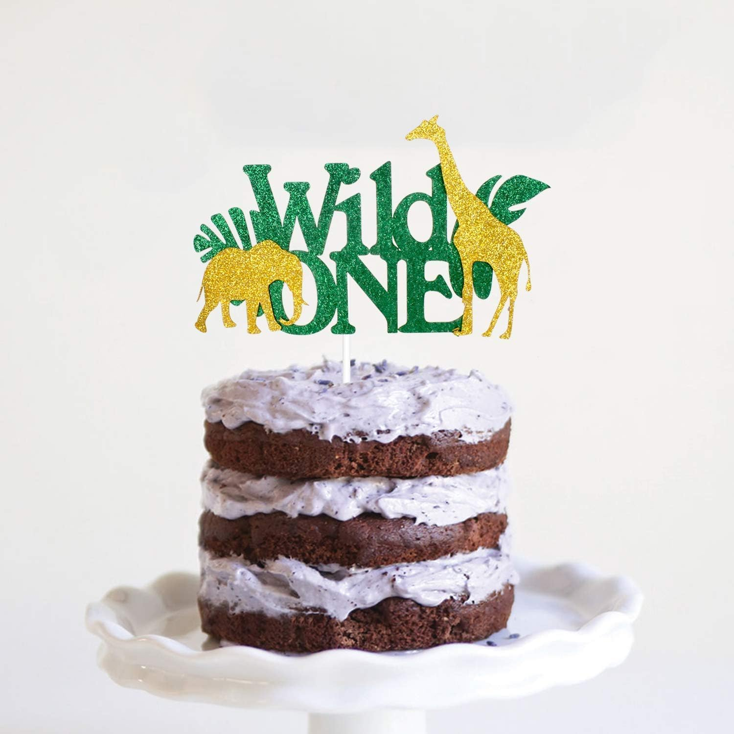 Wild One Birthday Cake Topper - Unleash the Untamed Spirit with Our Wild One Birthday Cake Topper - Let Jungle Safari Animals Roar and Giraffes Graze on Your Cake! image number 3