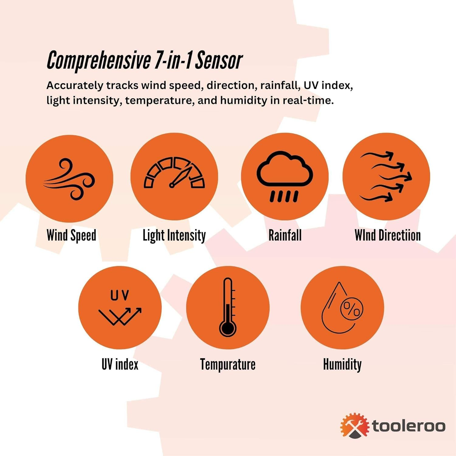 Weather Station 7-In-1 Professional Home Forecast Outdoor Sensor image number 4