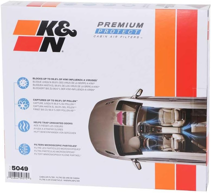 K&N DVF5049 Disposable Cabin Air Filter image number 3