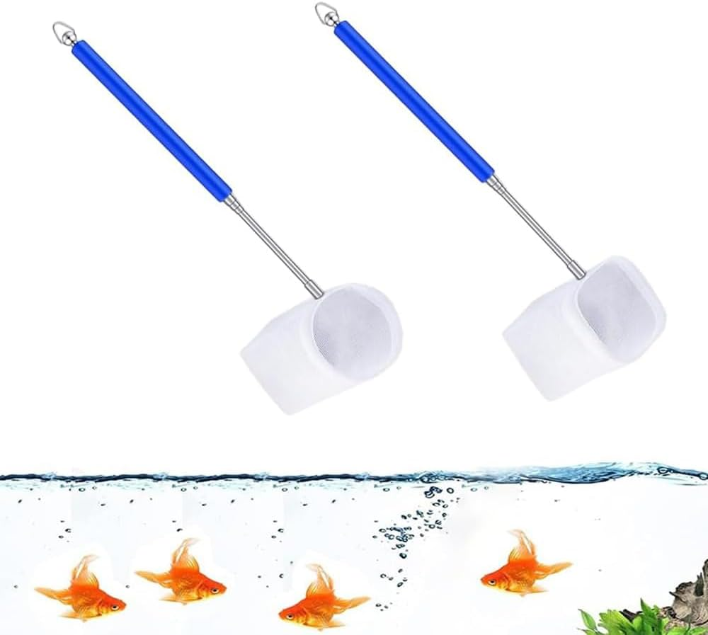 2 Pcs Small Telescopic Shrimp Net,Telescopic Fish Tank Shrimp Net,For Small Fish Shrimp Insect,Aquarium Fish image number 4