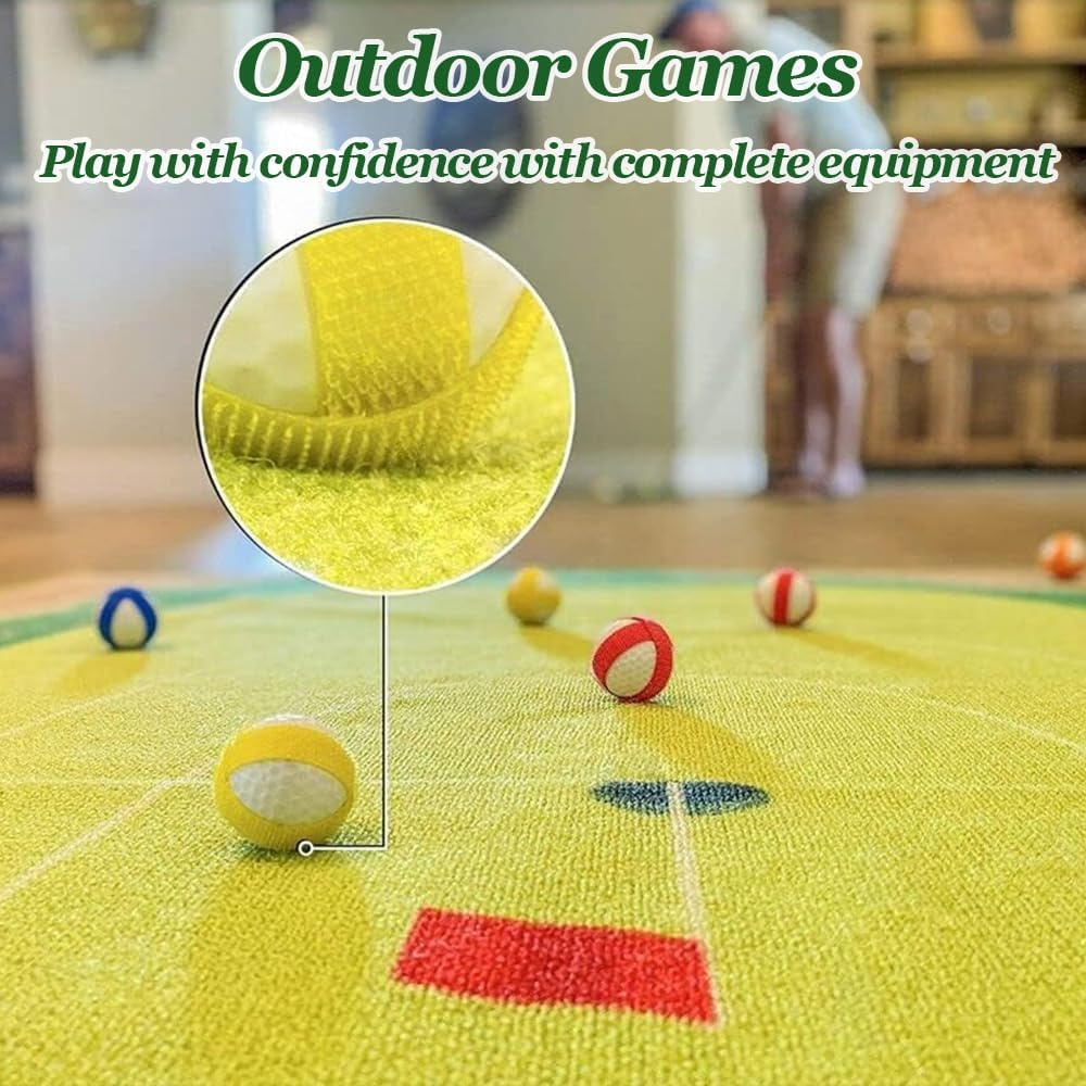 Golf Chipping Game Mat Set, Golf Chipping Practice Mat with Golf Ball, 47" X 70" (120Cm X 180Cm) Golf Game Outdoor Indoor Hitting Mat for Home Backyard Playground (No Clubs) image number 3
