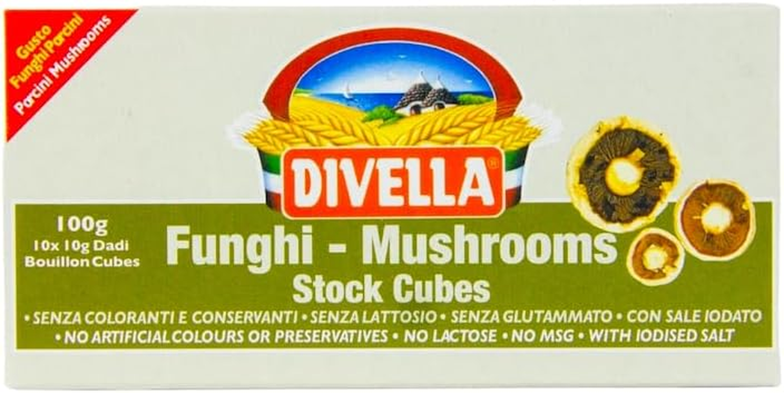 Divella Stock Cubes Mushrooms 100G
