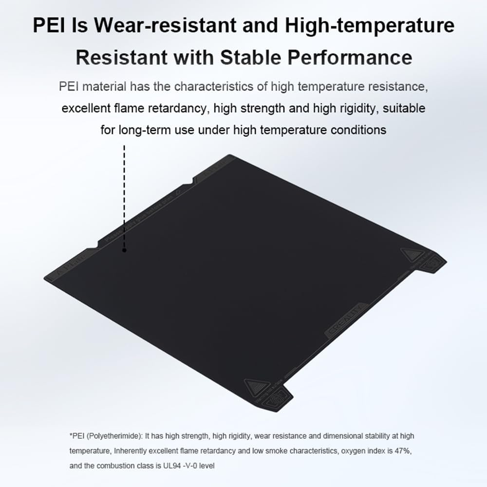 GUYOS K1 Smooth PEI Build Plate 235X235Mm-Without Soft Magnetic Easy Model Removal Suitale For/Pro/Ender-5 / K1 / V3 SE and Compatible with FDM 3D Printers