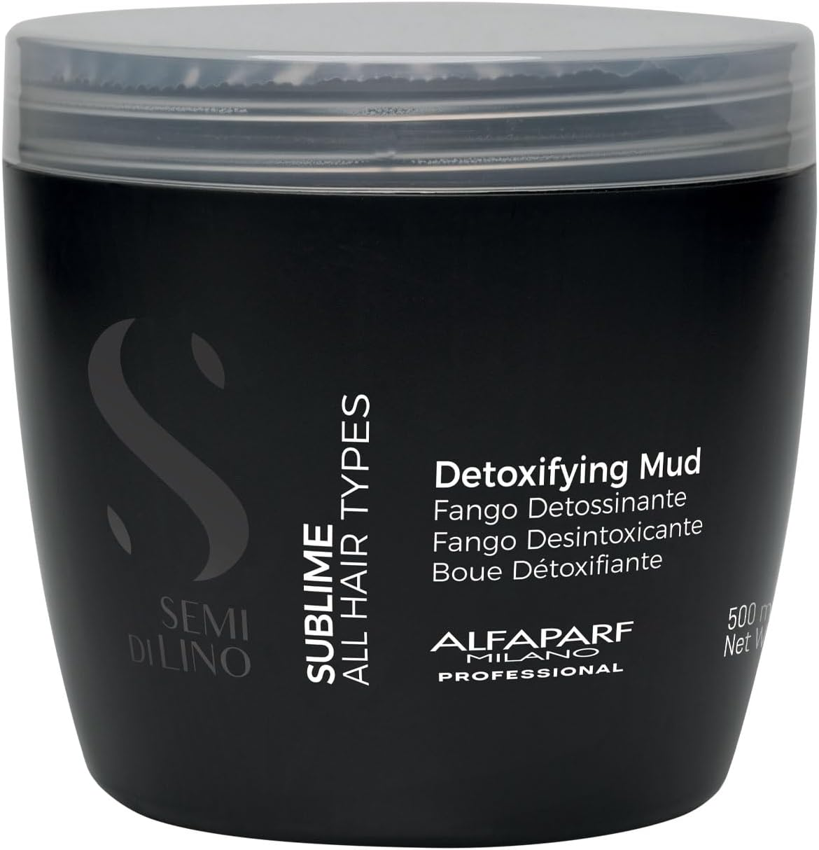Alfaparf Milano Semi Di Lino Sublime Detoxifying Deep Cleansing Mud Treatment - Safe on Color Treated Hair - Clay-Based Detox for Hair - Professional Salon Quality - 21.1 Oz. image number 2