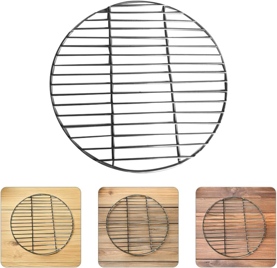 Kisangel Stainless Steel Grill Mesh - Metal round Grill Net Camping BBQ Mesh Grate for Outdoor Cooking Home Kitchen and Camping image number 6