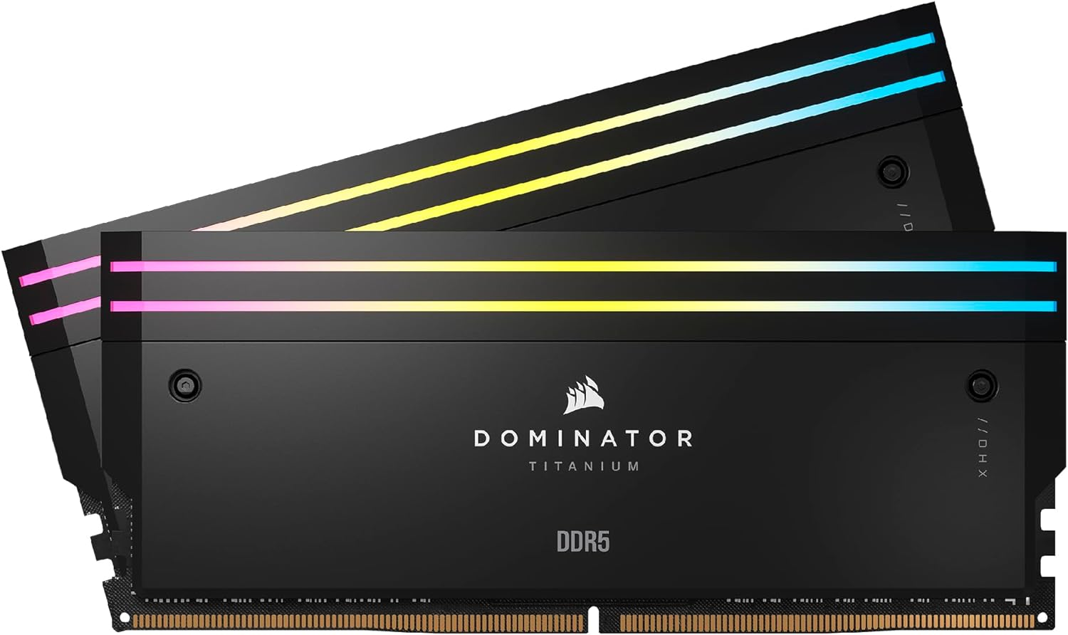 CORSAIR Dominator Titanium RGB DDR5 RAM 64GB (2X32Gb) DDR5 6600Mhz CL32 Intel XMP Icue Compatible Computer Memory - Black (CMP64GX5M2X6600C32)