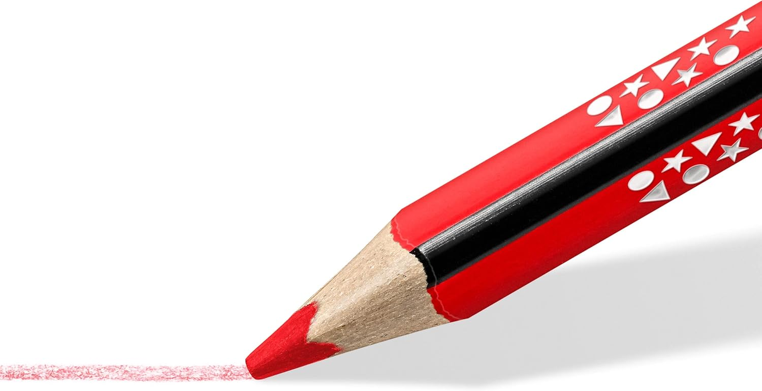 STAEDTLER 188 C12 Noris Jumbo Triangular Coloured Pencils - Box of 12 image number 6