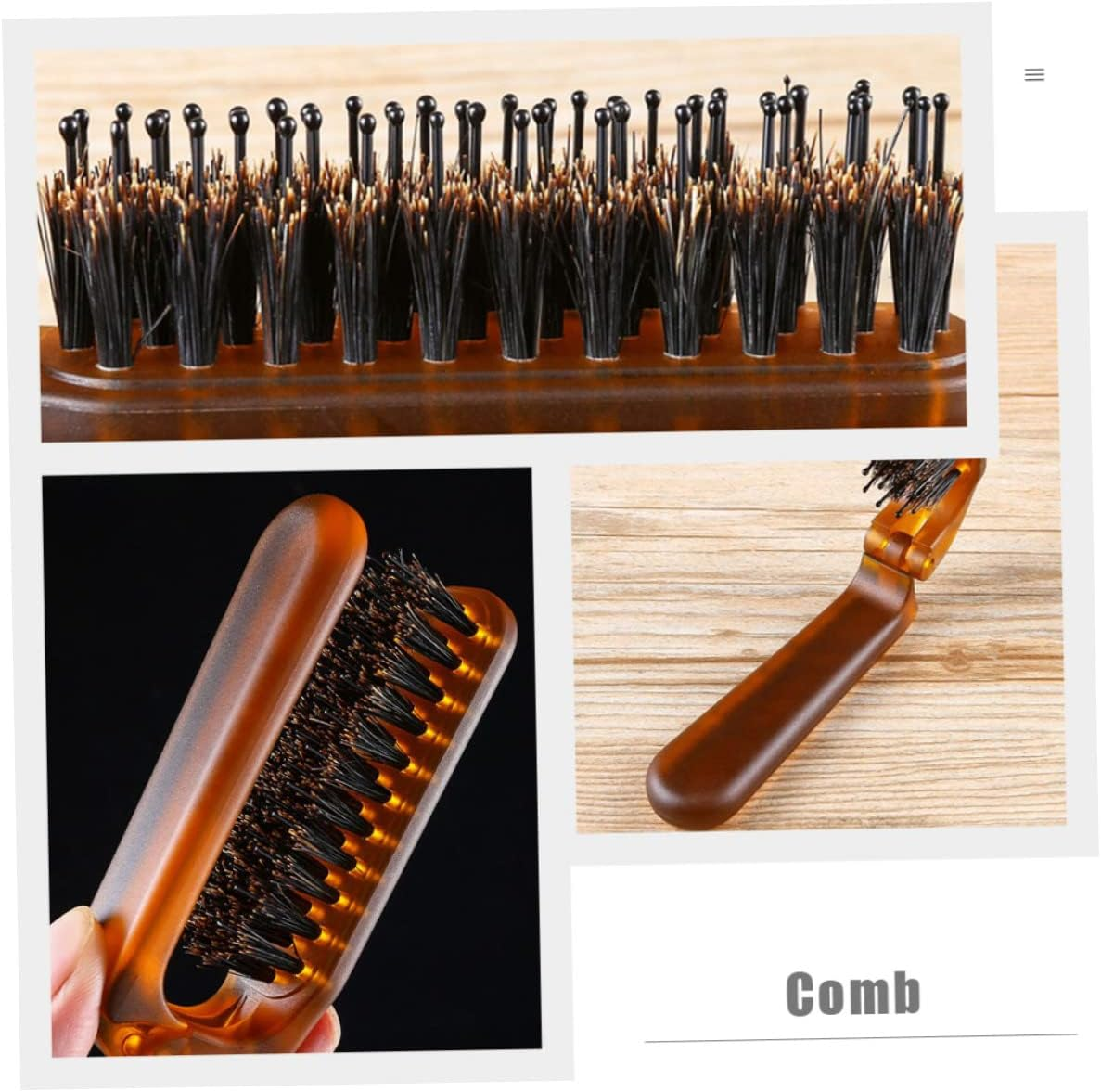 Anneome 2Pcs Portable Folding Combs Professional Travel Hair Combs for Salon and Hotel Use Ergonomic Design for Easy Styling and Comfort Durable Convenient Hair Accessories image number 6