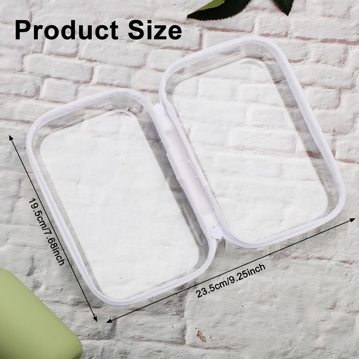 3Pcs Zippered Transparent Cases for Snacks, Potable Clear Organizer Snacks Hard Clear Zipper Case Pouch Clear Zipper Case for Storing Snacks Kids Gift, Transparent, One_Size, Transparent Plastic image number 6