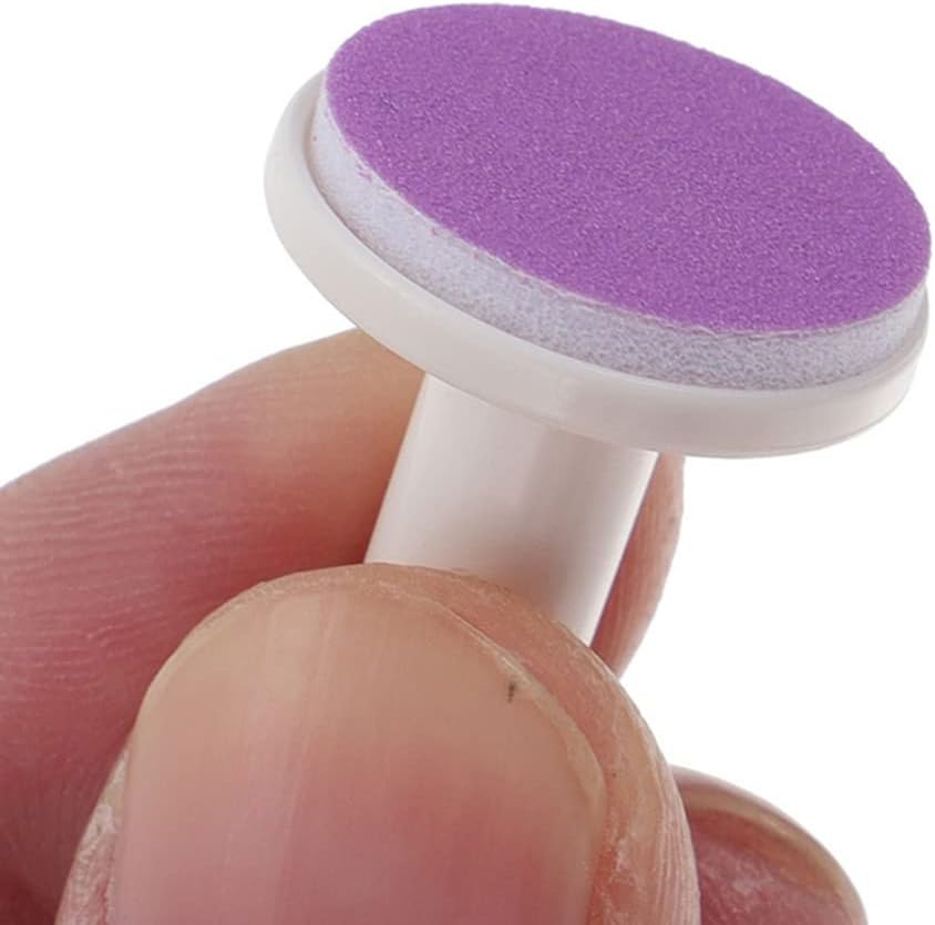 12Pcs Baby Nail File Pads Replacement Heads for Electric Nail Trimmers, Assorted Color Grinding Pads for Newborns and Toddlers, Compact and Lightweight image number 4
